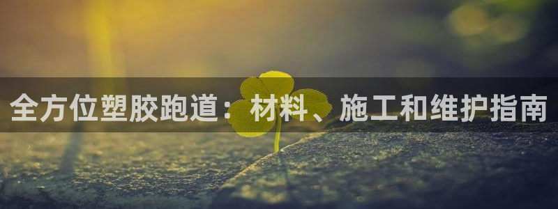333814红足1世：全方位塑胶跑道：材料、施工和维护指南
