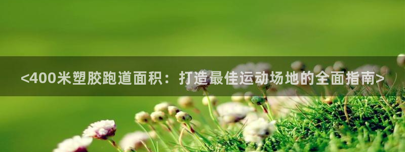 红足1世足球：<400米塑胶跑道面积：打造最佳运动场地的全面指南>
